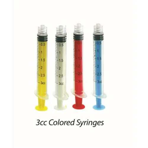 VISTA COLOR LUER LOCK SPUITJES 3cc ASSORTED (80st)
