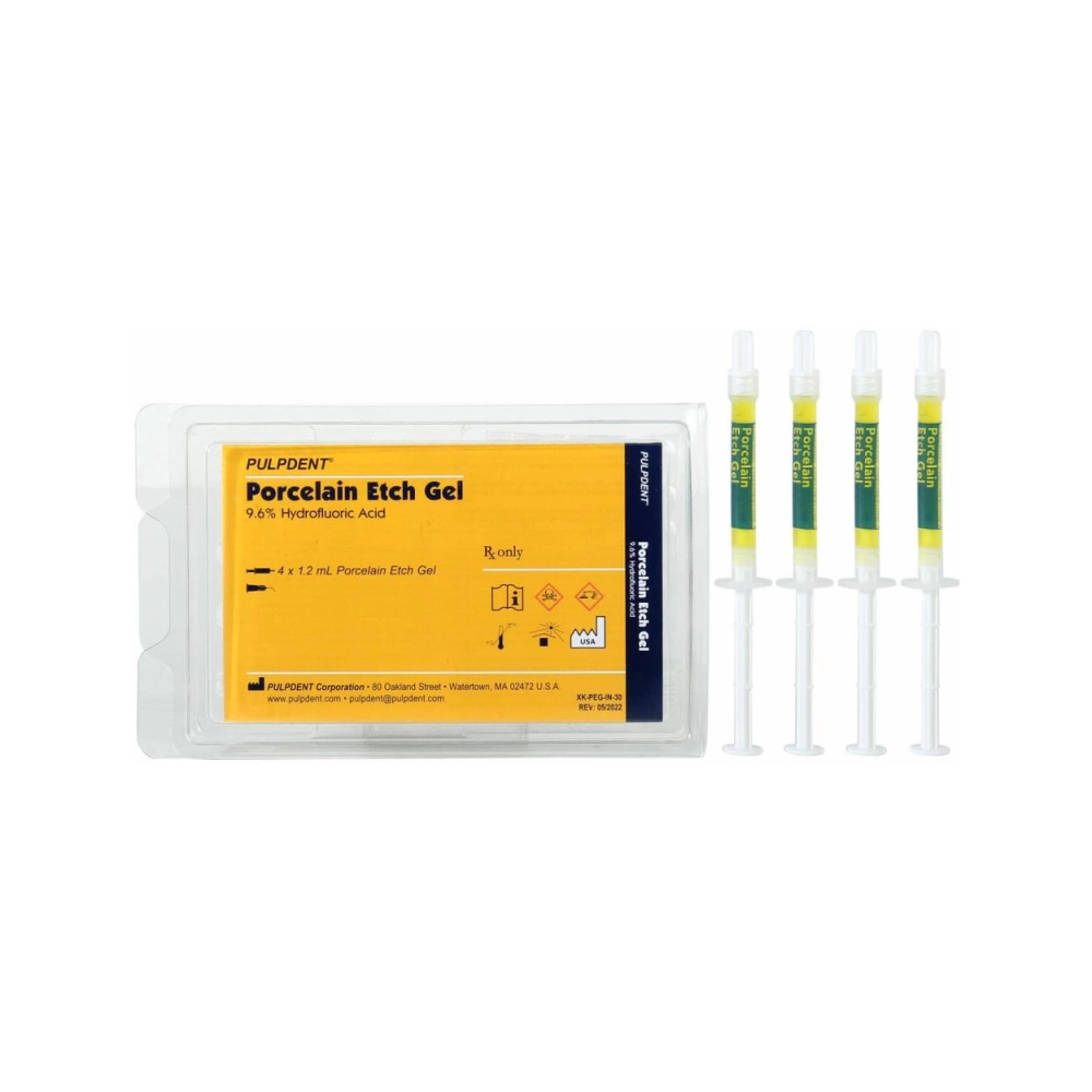 185240 - PULPDENT PORSELEIN ETSGEL (4x1,2ml/tips)