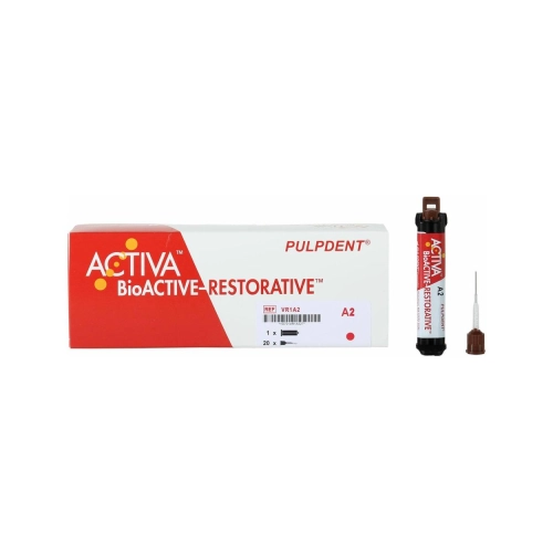 PULPDENT ACTIVA BIOACTIVE RESTORATIVE SINGLE REFILL A2 (5ml/20 mixing tips)