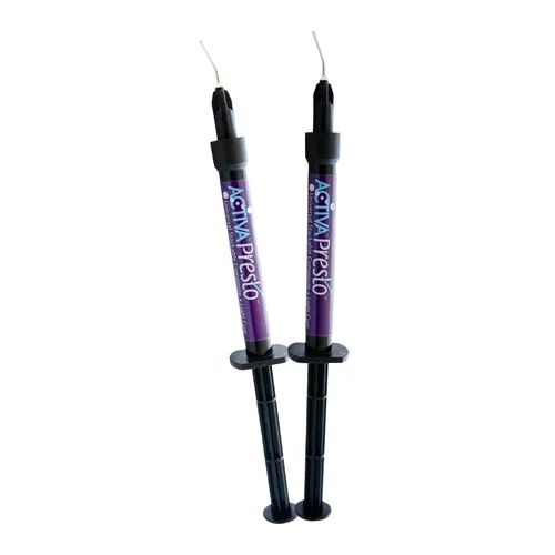 PULPDENT ACTIVA PRESTO BW UNIVERSEEL COMPOSIET SPUITJES (2x1,2ml)/20 TIPS) VPF1BW