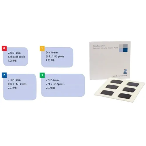 KAVO OPTIME STD RONTGENPLAATJE SIZE 0 22x31mm (6st)