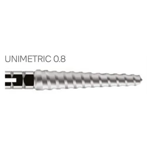 MAILLEFER UNIMETRIC 0,8mm TITANIUM STIFTEN 108S KORT WIT C215T