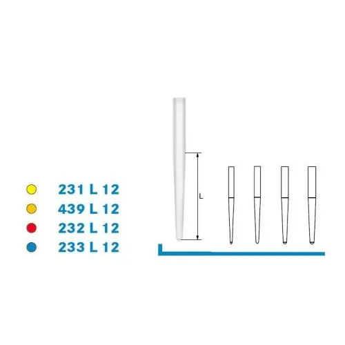 KOMET CERAPOST WORTELKANAALSTIFT 231L12 (10st)