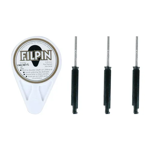 FILHOL FILPIN TITANIUM BLACK 0,76mm MET 1 BOOR (35st)