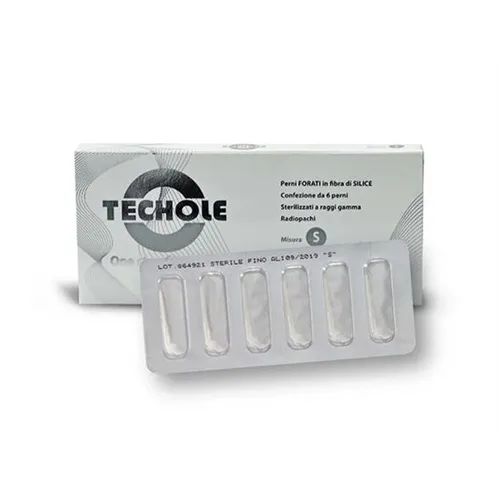 ISASAN TECHOLE POST 110S 1,2mm SILICA FIBER WIT STERIEL (6st)