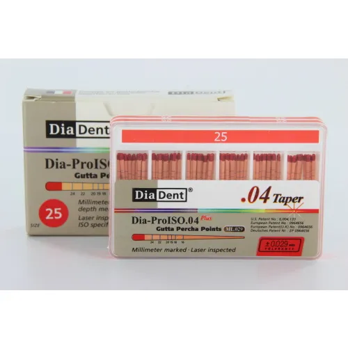 DIADENT GUTTA PERCHA POINTS .04 NR.25 ROOD (60st)