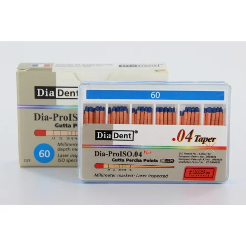 DIADENT GUTTA PERCHA POINTS .04 NR.60 BLAUW (60st)