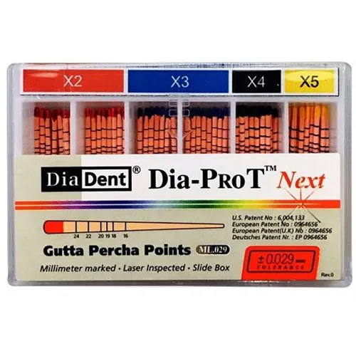 DIADENT GUTTA PERCHA POINTS DIA-PROT NEXT X3 BLAUW (60st)