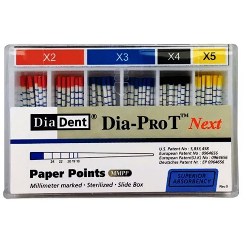 DIADENT PAPER POINTS DIA-PROT NEXT X3 BLAUW (100st)