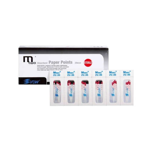 VDW Mtwo PAPERPOINTS 29mm .06 NR.25 STERIEL (144st)