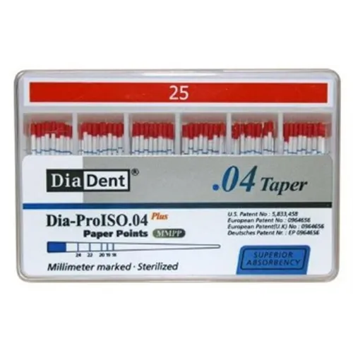 DIADENT PAPERPOINTS .04 NR.25 ROOD (100st)