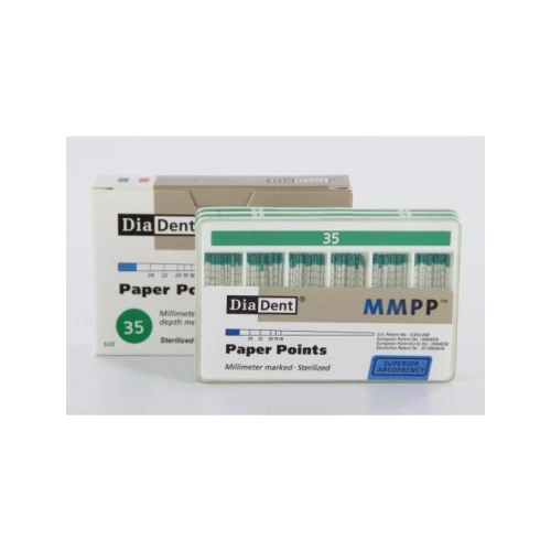 DIADENT PAPERPOINTS COLOR-CODED NR.35 GROEN (200st)