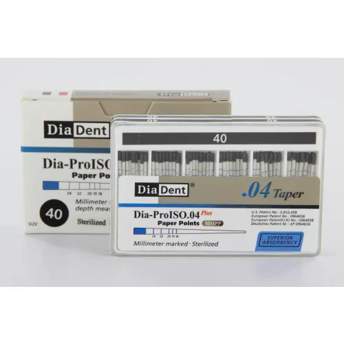 DIADENT PAPERPOINTS .04 NR.40 ZWART (100st)