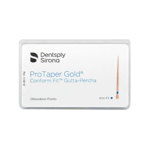 DENTSPLY GUTTA PERCHA POINTS VOOR PROTAPER GOLD CONFORM FIT F3 BLAUW (60st)