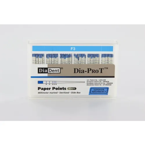 DIADENT PAPERPOINTS DIA-PROT F3 BLAUW (100st)
