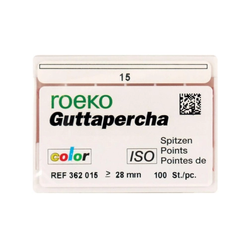 ROEKO GUTTA PERCHA POINTS ISO-COLOR NR.15 WIT (100st)