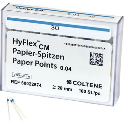 COLTENE HYFLEX CM PAPERPOINTS .04/30 (100st) BLAUW 60022674