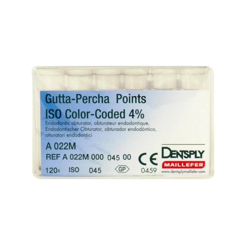 MAILLEFER GUTTA PERCHA POINTS .04 NR.45 WIT (120st)