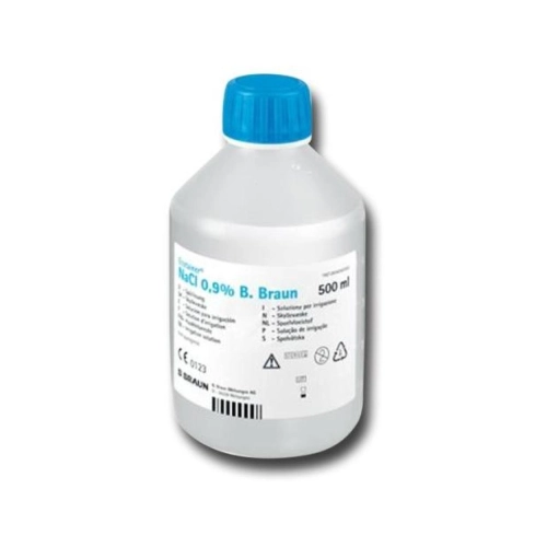 B. BRAUN NATRIUMCHLORIDE 0,9% IN FLES (500ml)