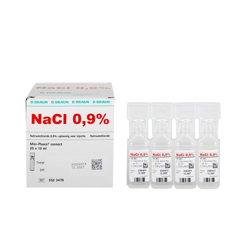 B. BRAUN NATRIUMCHLORIDE 0,9% MINI-PLASCO CONNECT (20x10ml)