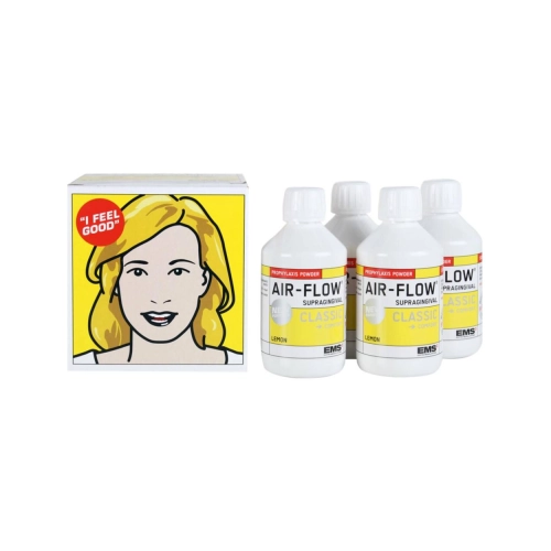 EMS AIRFLOW PROPHYLAXIS POEDER CLASSIC LEMON (4x300gr/40µm) DV-048A/LEMON