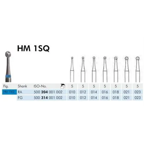 MEISINGER FG CARBIDE HM1SQ018 ROND (5st)