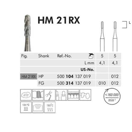 MEISINGER HP CARBIDE 21RX/012 (5st)