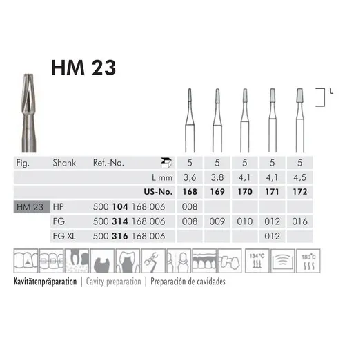 MEISINGER FG CARBIDE 23/010 (5st)