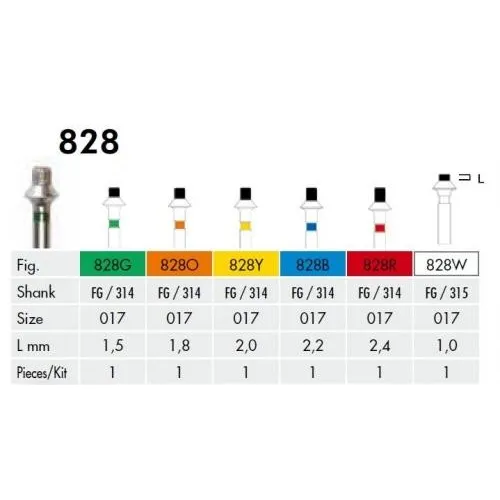 MEISINGER OCCLUSAL REDUCTION BLAUW 828B017 (5st)