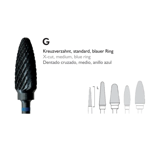 MEISINGER HP CARBIDE FRAIS BLACK COBRA B251G060 (2st)