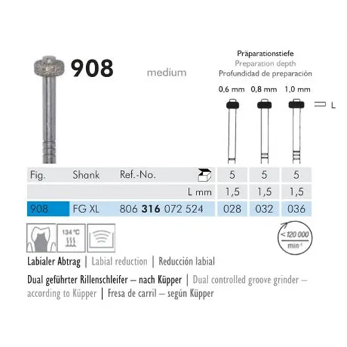 MEISINGER FG-XL DIAMANT 908/032 (5st)