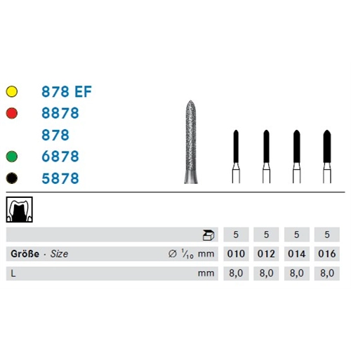 KOMET FG SHORT DIAMANT 6878/014 (5st)