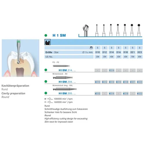 KOMET RA CARBIDE H1SM014 (5st)