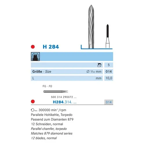 KOMET FG CARBIDE H284/014 (5st)