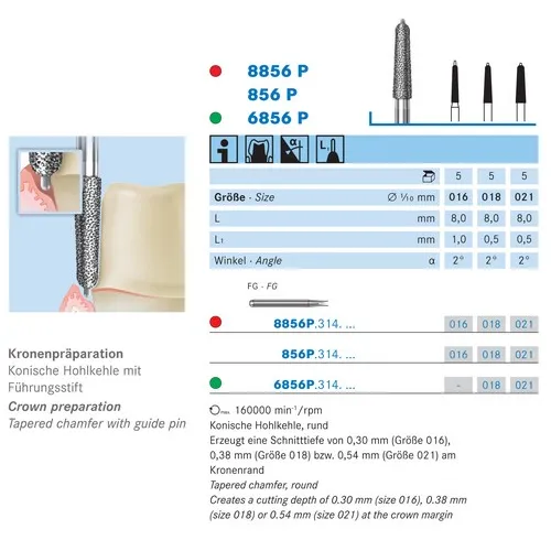 KOMET FG DIAMANT 856P021 (5st)