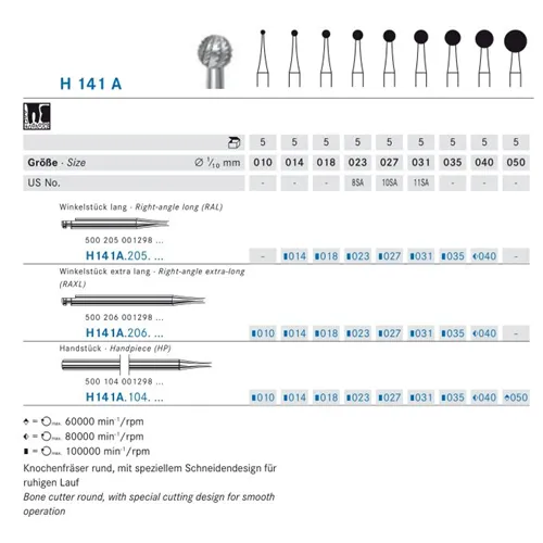 KOMET RA-XL CARBIDE H141A023 (5st)