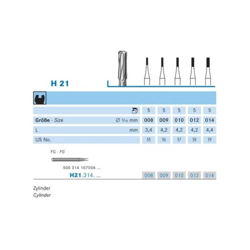 KOMET FG CARBIDE H21/012 (5st)