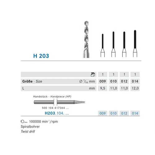 KOMET HP CARBIDE H203/014 (5st)