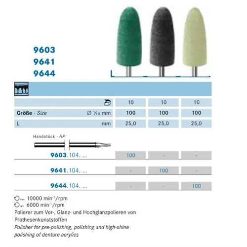 KOMET HP POLISHER 9603/100 (10st)