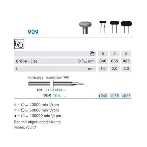 KOMET HP DIAMANT 909/065 (5st)