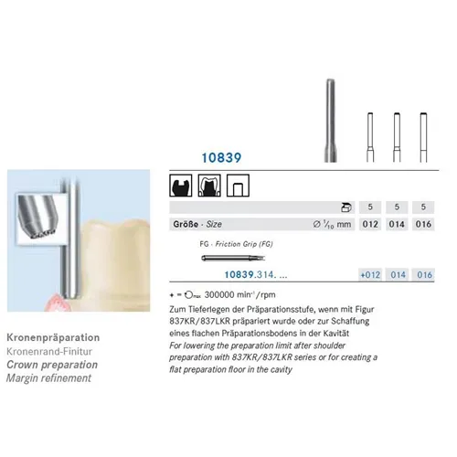 KOMET FG DIAMANT 10839/012 (5st)