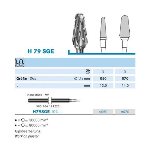 KOMET HP CARBIDE FRAIS H79SGE050 (1st)