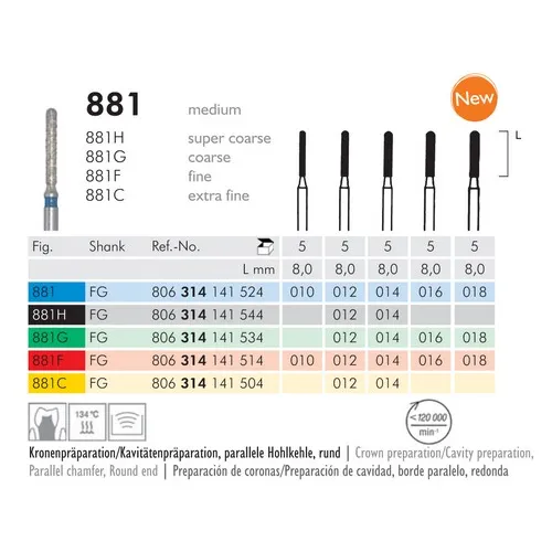 MEISINGER FG DIAMANT 881C014 (5st)