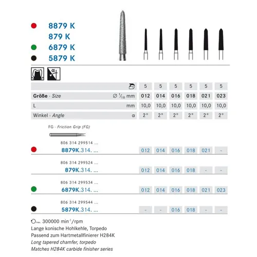 KOMET FG DIAMANT 6879K/023 (5st)
