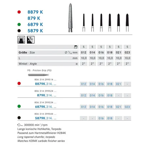 KOMET FG DIAMANT 6879K/016 (5st)