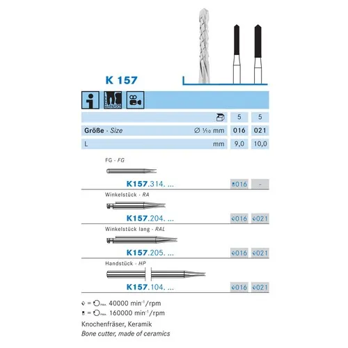 KOMET CERABUR FG K157/016 (5st)