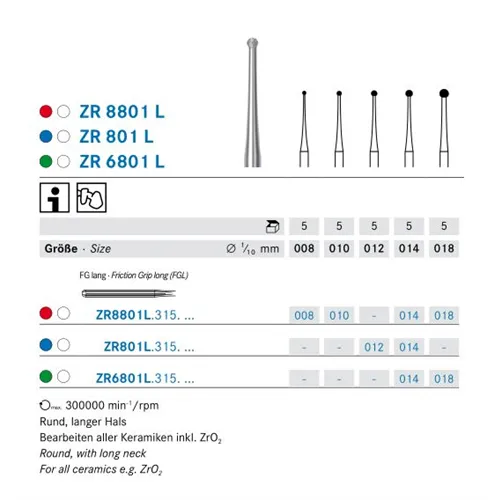 KOMET FGL DIAMANT ZR8801L/014 (5st)