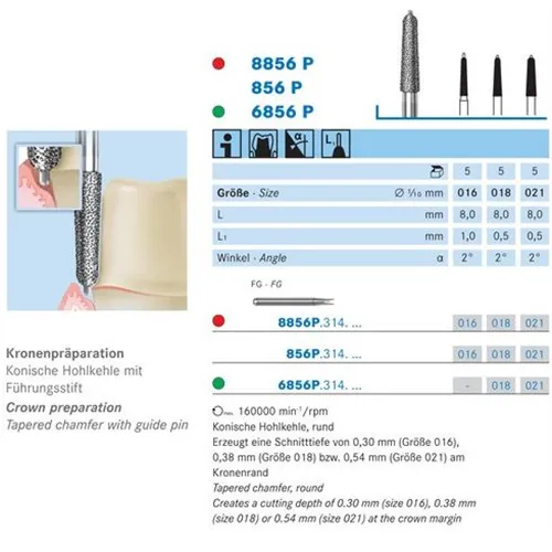 KOMET FG DIAMANT 8856P016 (5st)