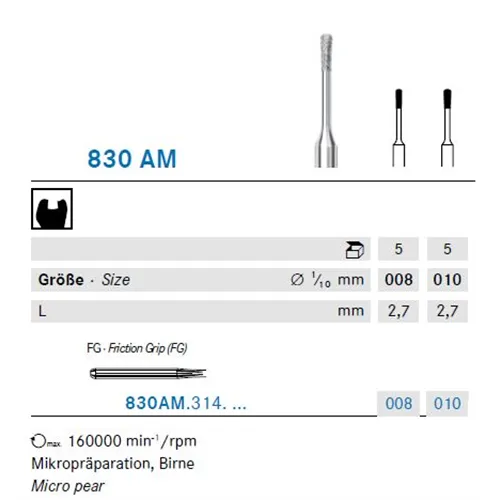 KOMET FG DIAMANT 830AM/010 (5st)