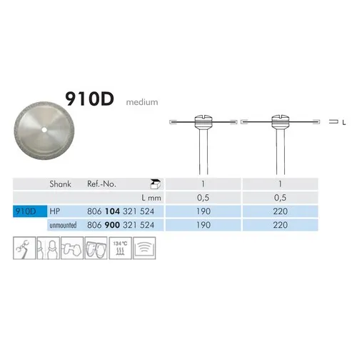 MEISINGER HP DIAMANT SCHIJF 910D190 (1st)